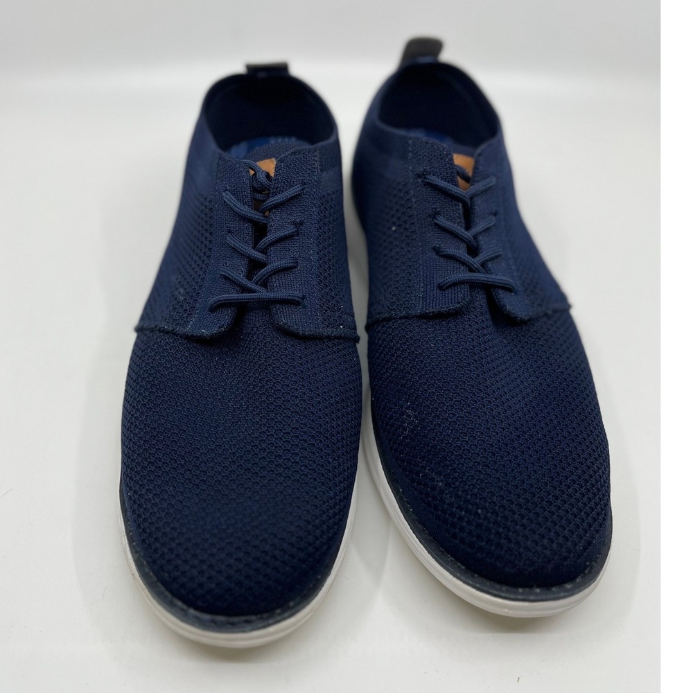 Bruno Marc Grand-01 Mens Navy Blue Knit Mesh Oxford Sneakers Size 12 PowerStep